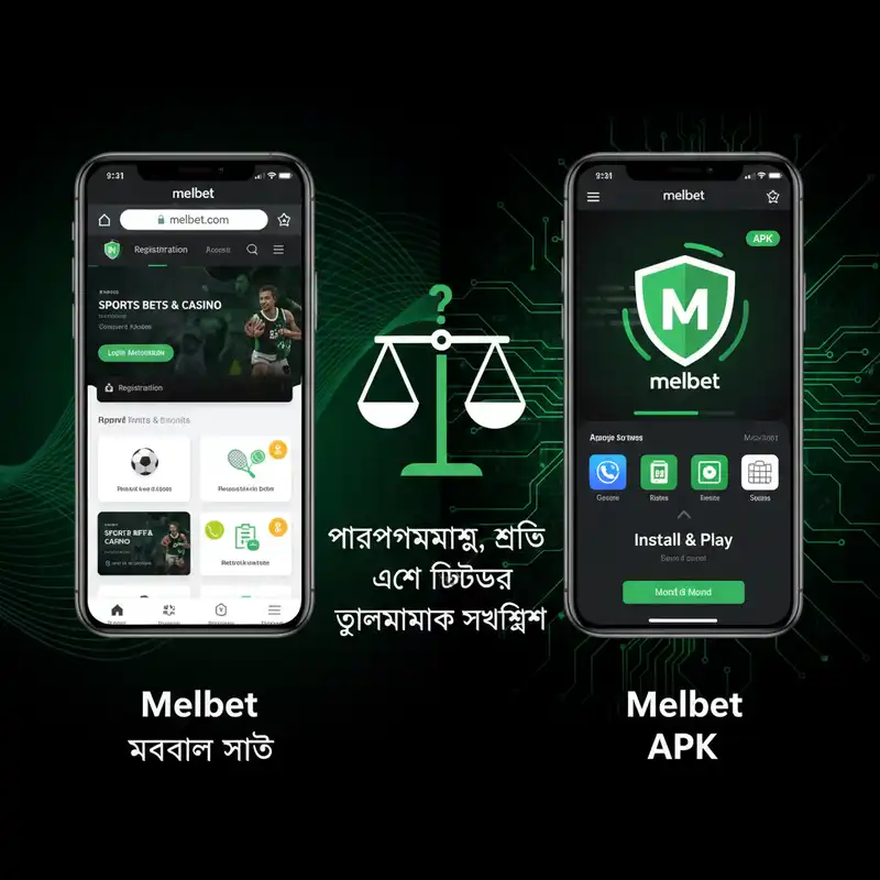 Melbet মোবাইল সাইট বনাম Melbet APK তুলনা